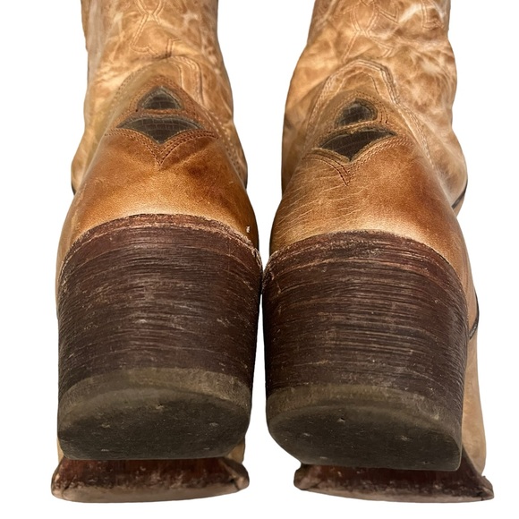 J.B. Dillon Reserve Distressed Leather Western Boots, Sz 7.5 - Picture 14 of 16